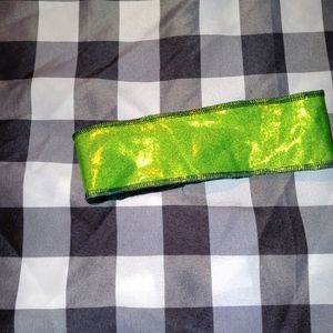 Headband green glitter